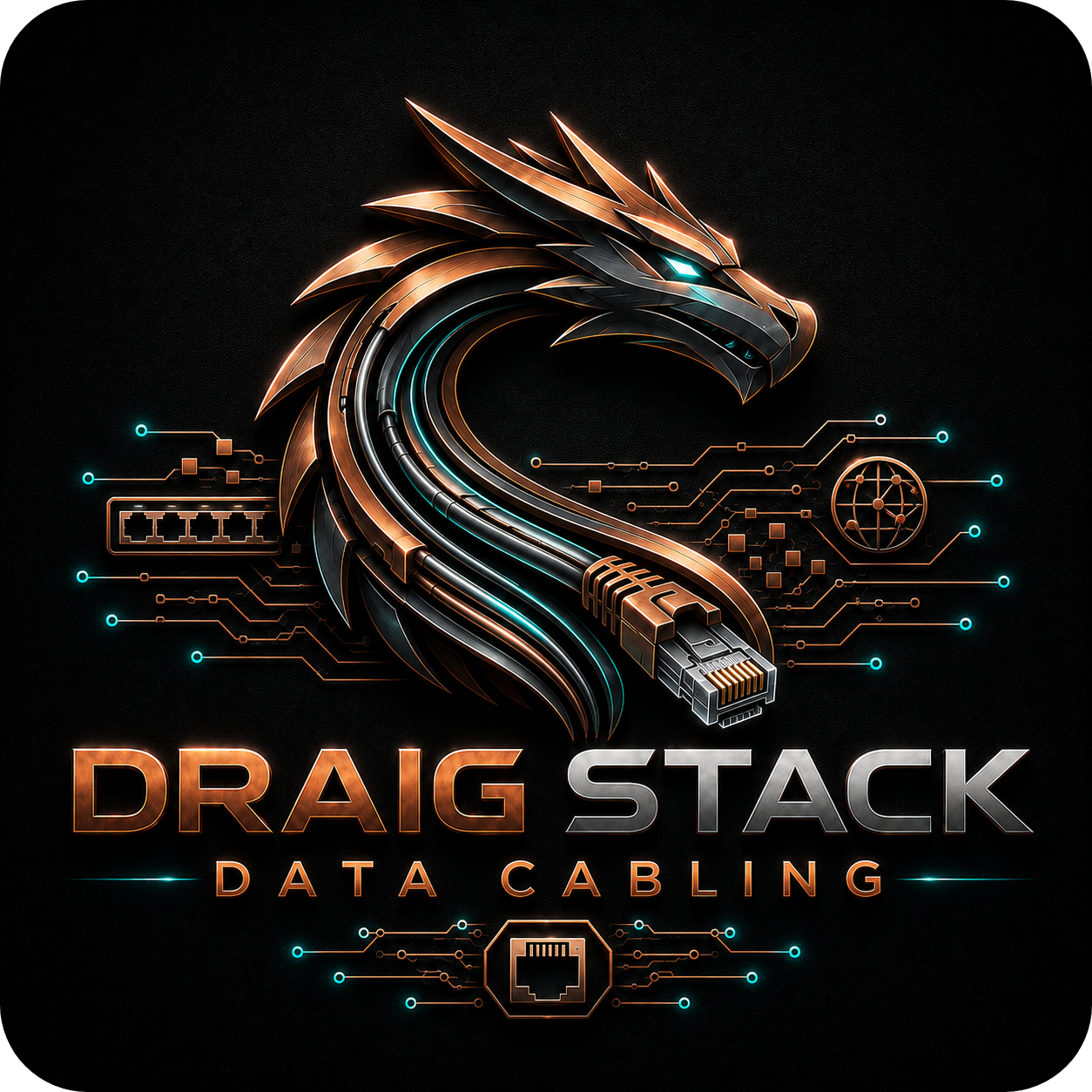 Draig Stack Data Cabling logo